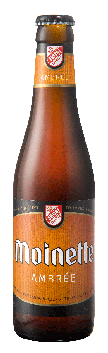 5410702001383 Moinette Ambrée 33cl - Offizielles HD Flaschen-Packshot Brauerei Dupont